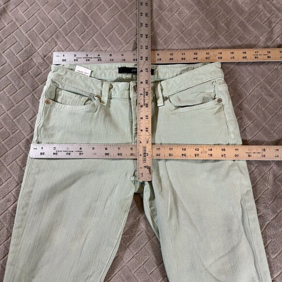 Joes Jeans Womens 27 Denim Light Mint Green Skinny Visionnaire Low Rise Stretch - Picture 7 of 13